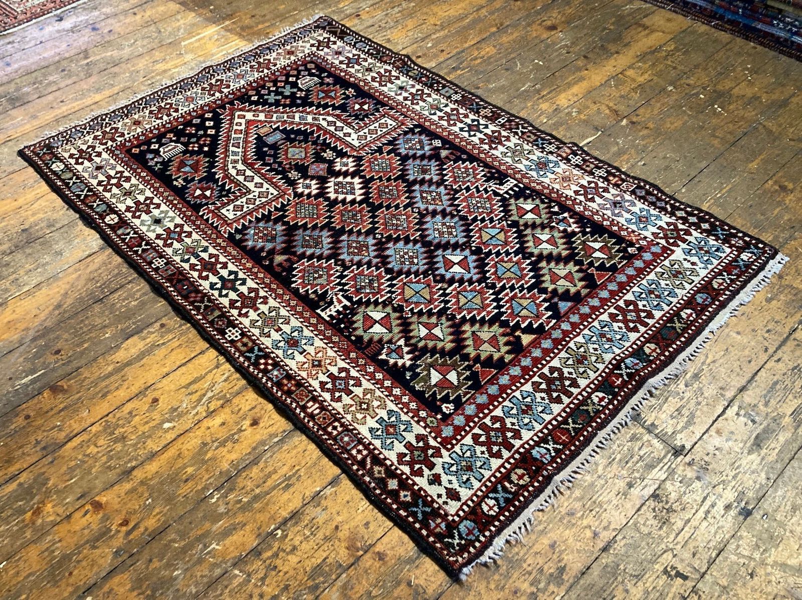 Antique Caucasian Prayer Rug 1.51m X 1.03m photo Textiles