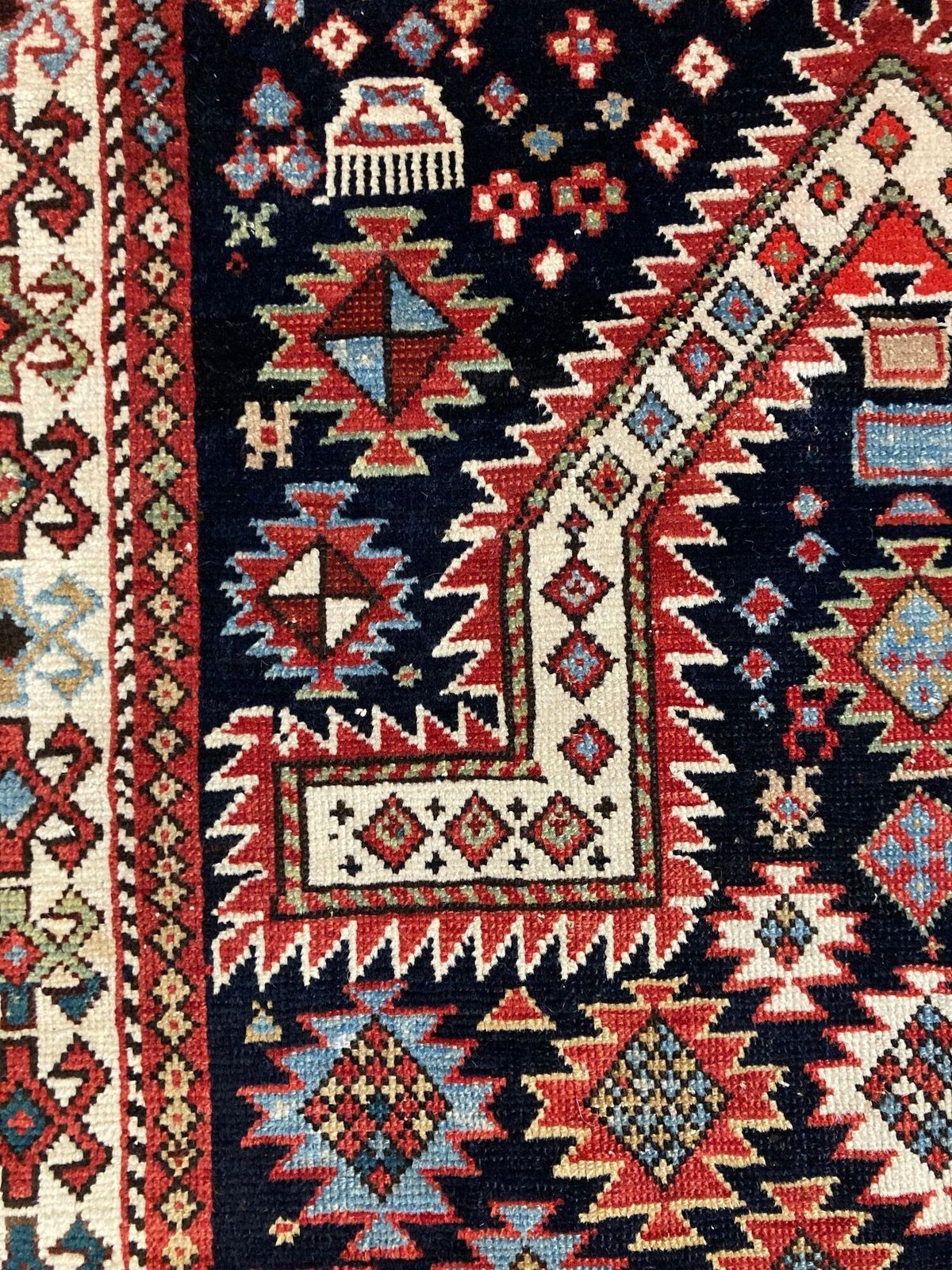 Textiles Antique Caucasian Prayer Rug 1.51m X 1.03m photo