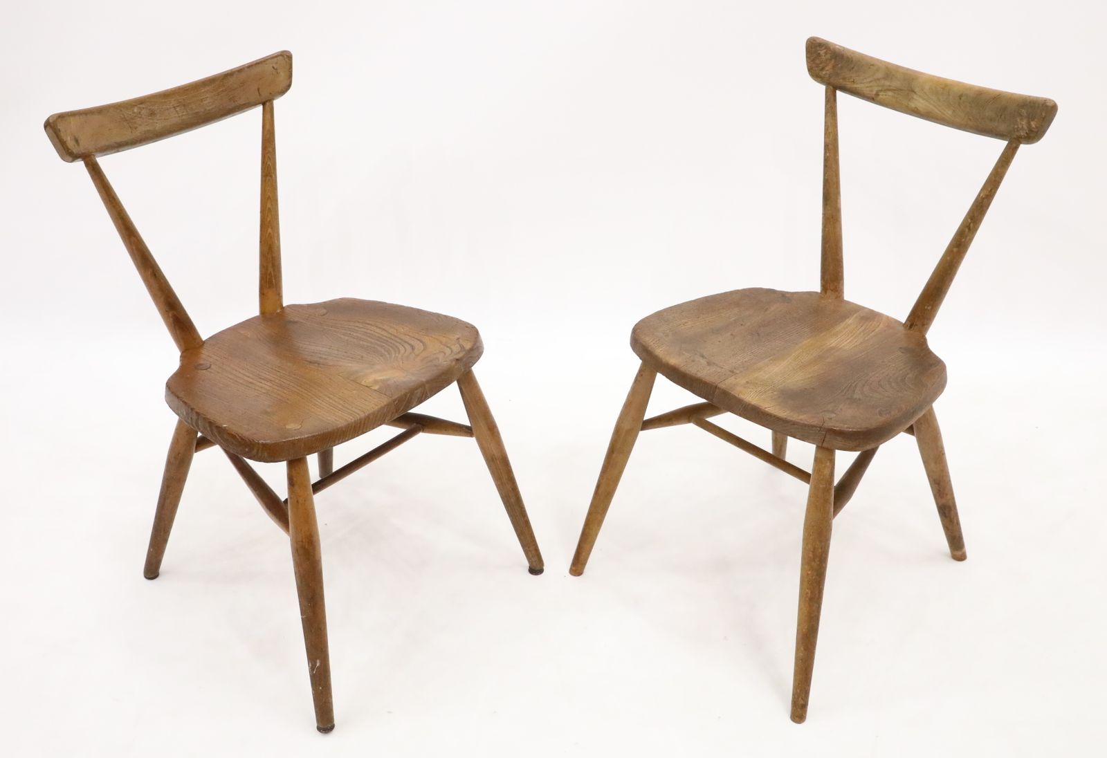 2 Ercol Stacking Chairs School/Playroom Chairs 1950s Finish Free Uk Delivery photo furniture