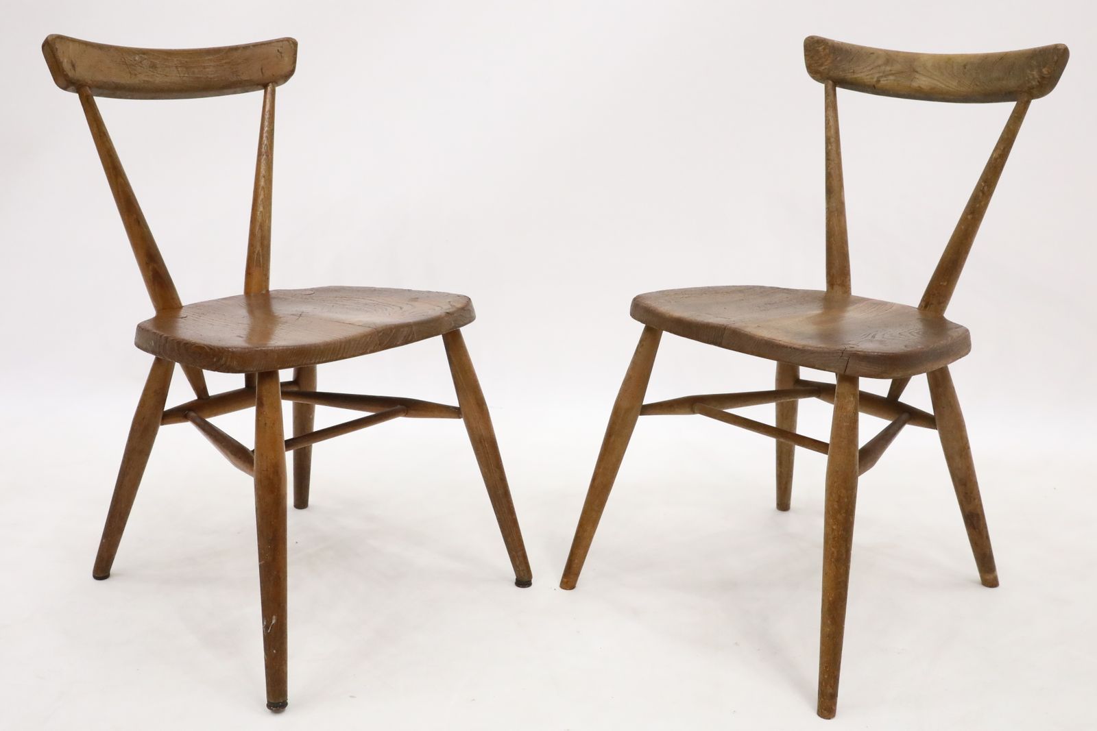 2 Ercol Stacking Chairs School/Playroom Chairs 1950s Finish Free Uk Delivery photo vinterior