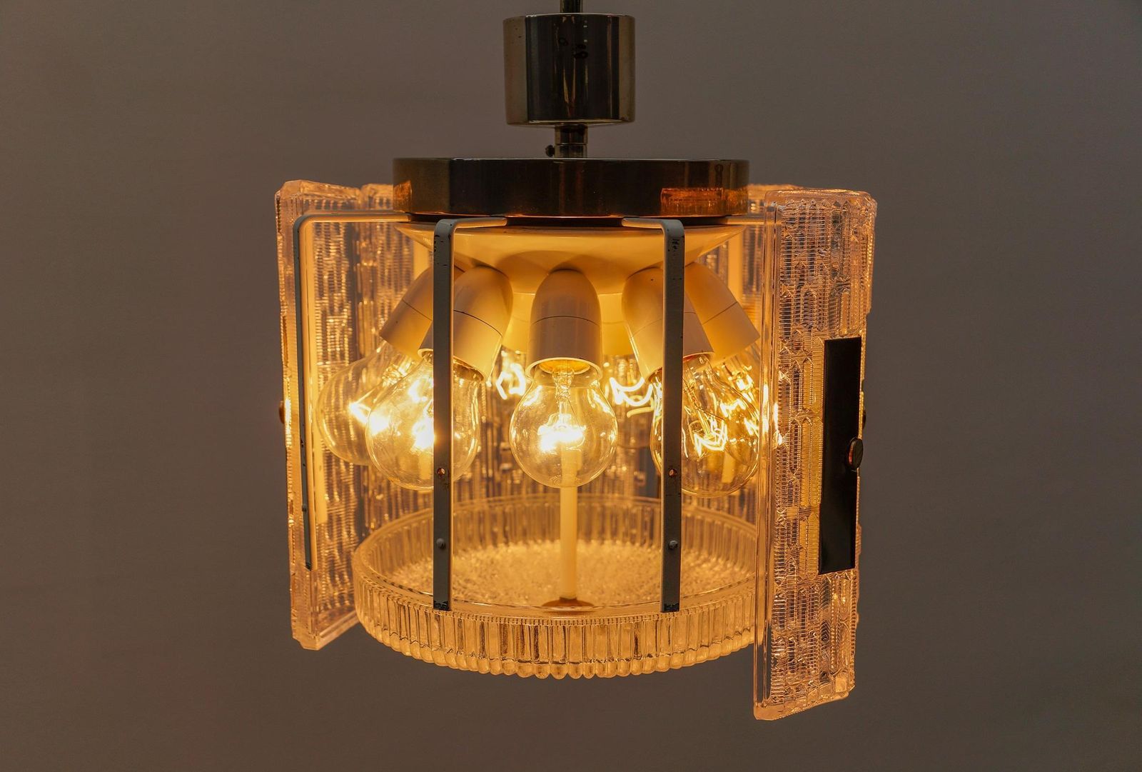 1875.0 Crystal Glass Chandelier By Kaiser Leuchten, 1960s Germany photo