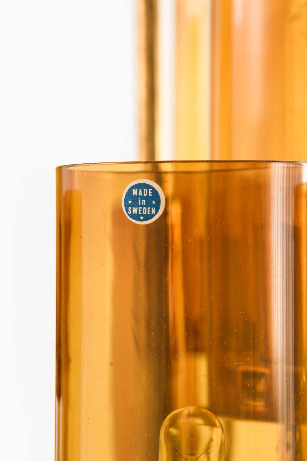 Ceiling Lamp In Brass And Glass By Hans Agne Jakobsson, 1960s photo for sale