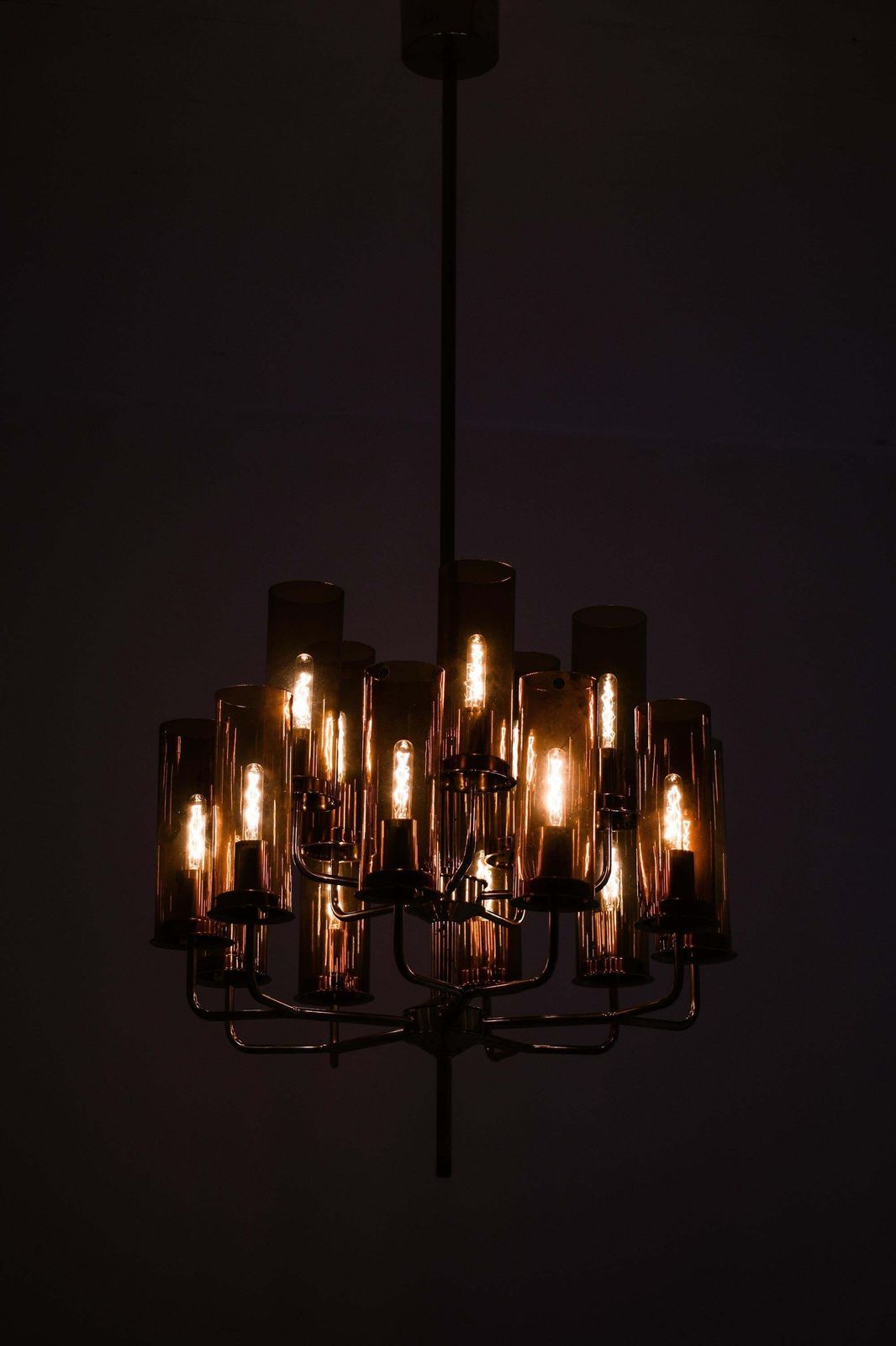 Ceiling Lamp In Brass And Glass By Hans Agne Jakobsson, 1960s photo 7341.0