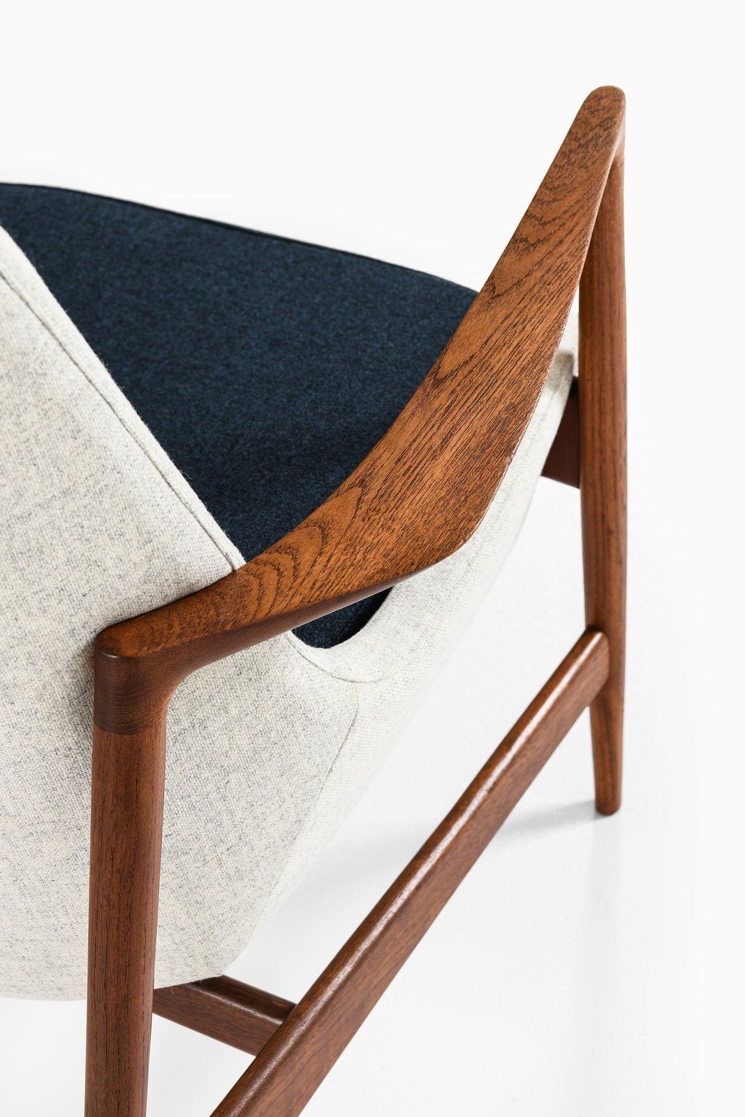 Set Of 2 Easy Chairs In Wool And Teak By Ib Kofod Larsen, 1950s photo 41960.0