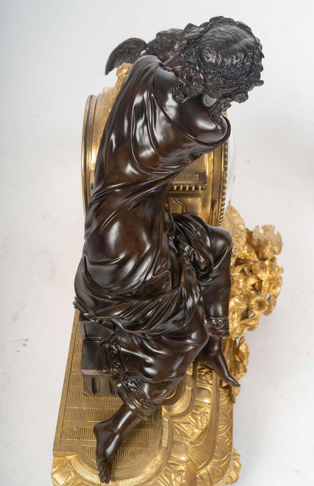 Fireplace Set In Patinated And Ormolu, Napoleon III Period, 19th Century. photo buy