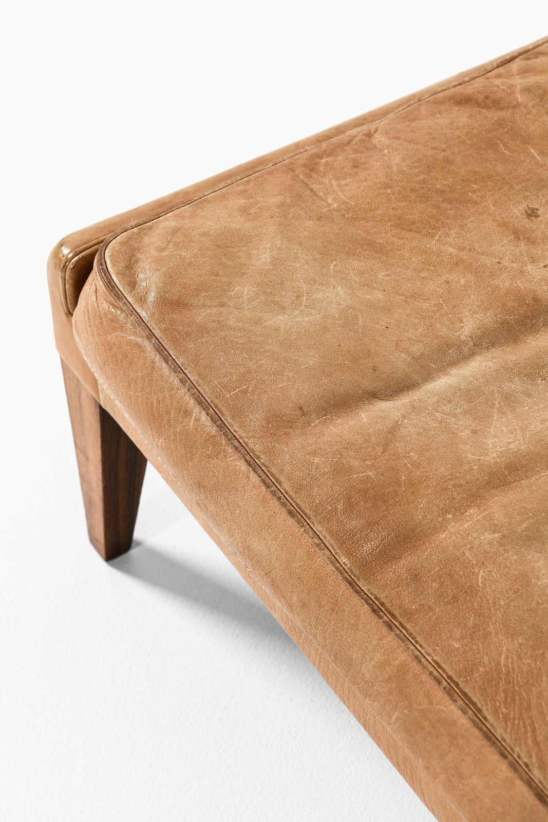 Easy Chair In Leather And Rosewood With Stool By Illum Wikkelsø, 1960s photo Furniture