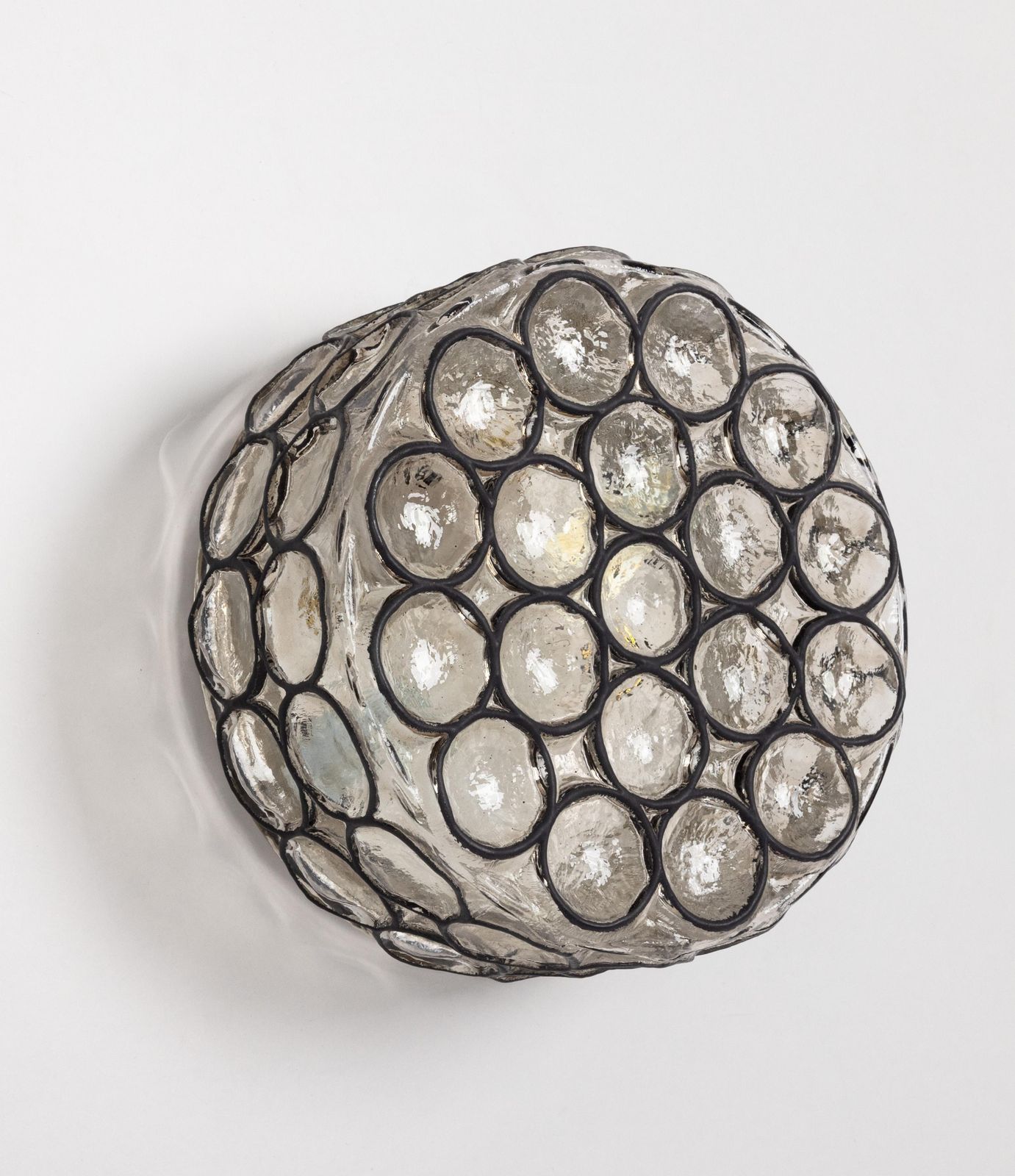 1 Of 5 Iron And Glass Wall Or Ceiling Lights By Limburg, Germany, 1960s photo furniture