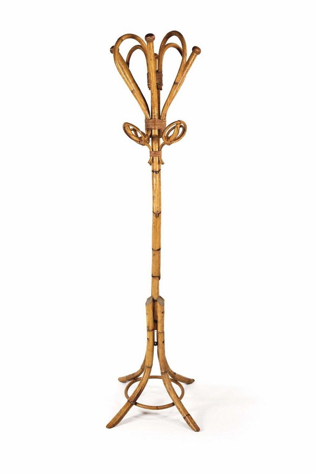Bamboo Coat Rack In The Manner Of Albini, Mid Century Italian Design, 1960 photo furniture