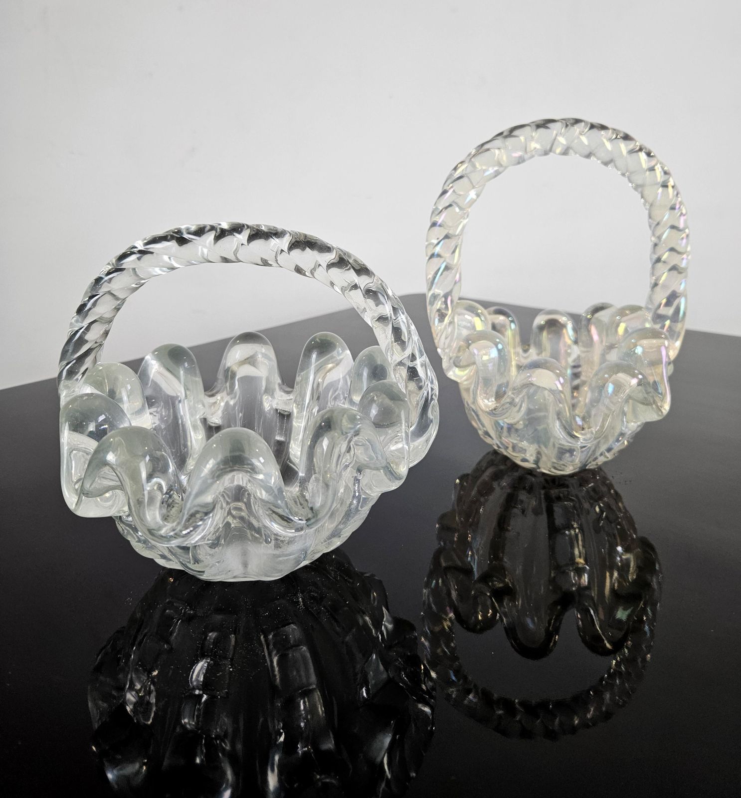 photo for sale Pair Of Grosse Costolature Bowl By Ercole Barovier For Barovier & Toso, 1940's