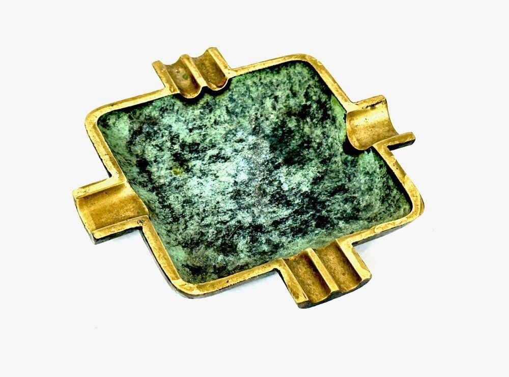Vintage Austrian Brass Ashtray Attributed To Franz Hagenauer, 1950s photo for sale