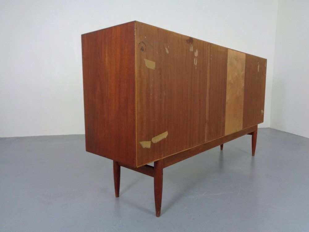 Furniture Large Teak Sideboard By Henry Rosengren Hansen For Brande Møbelindustri, Denmark, 1950s photo