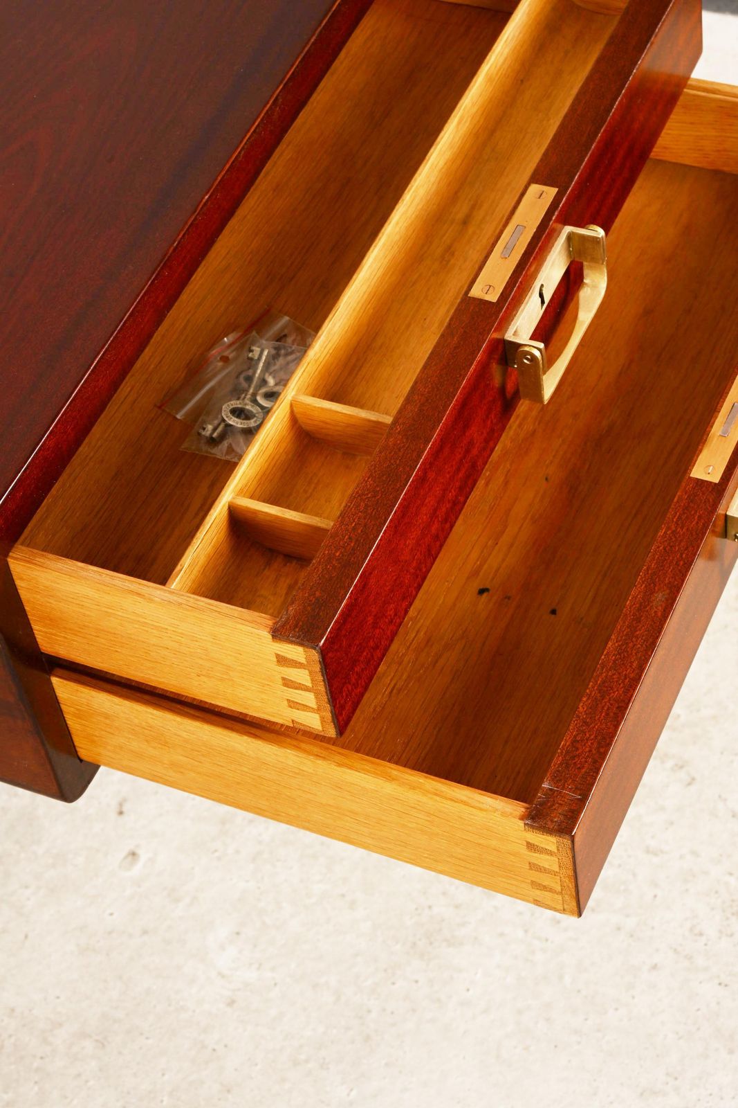photo furniture Large Danish Mahogany Desk By Bernt Petersen & Rud Rasmussen, 1960s