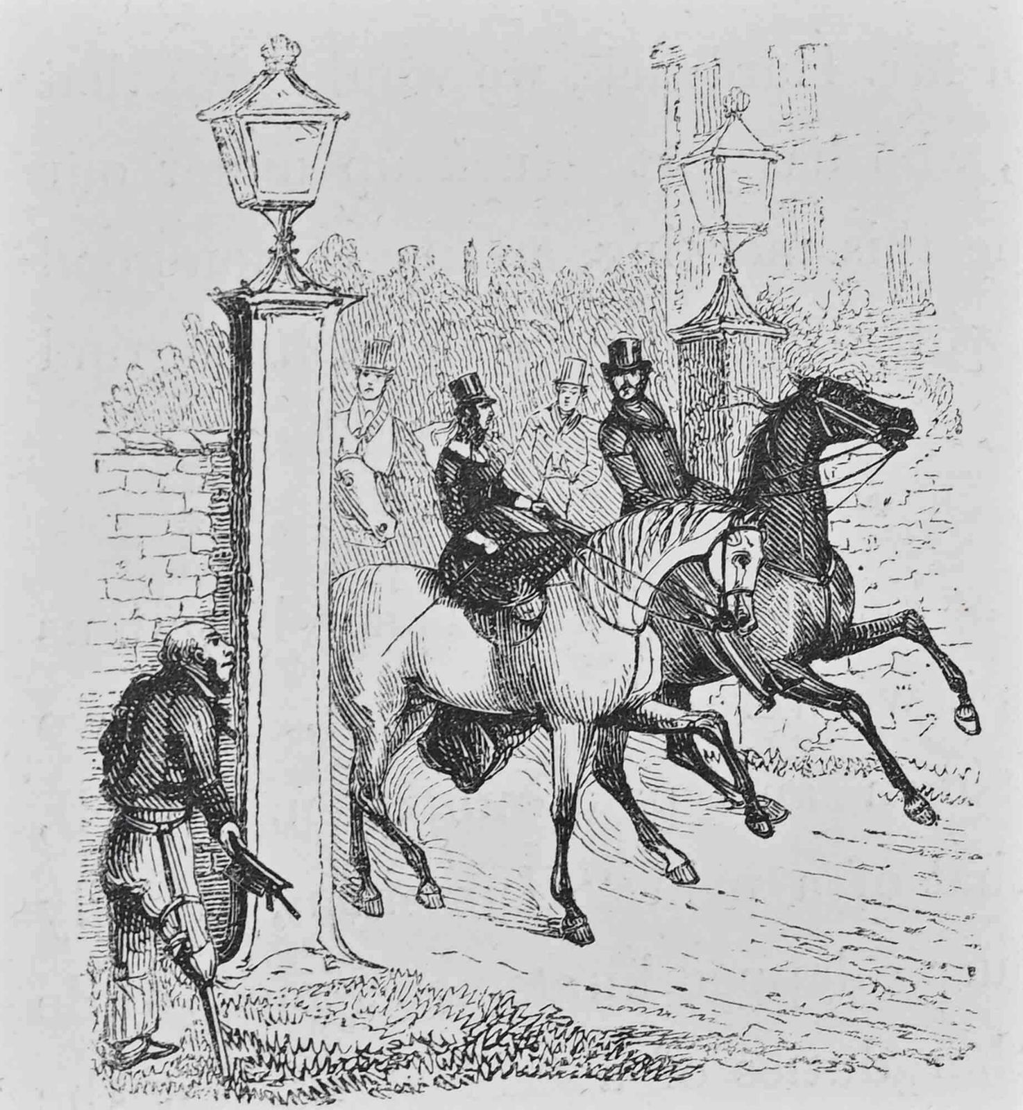Henry Alkenhunting Scene With Signpost   Lithograph By Henry Alken   18461846