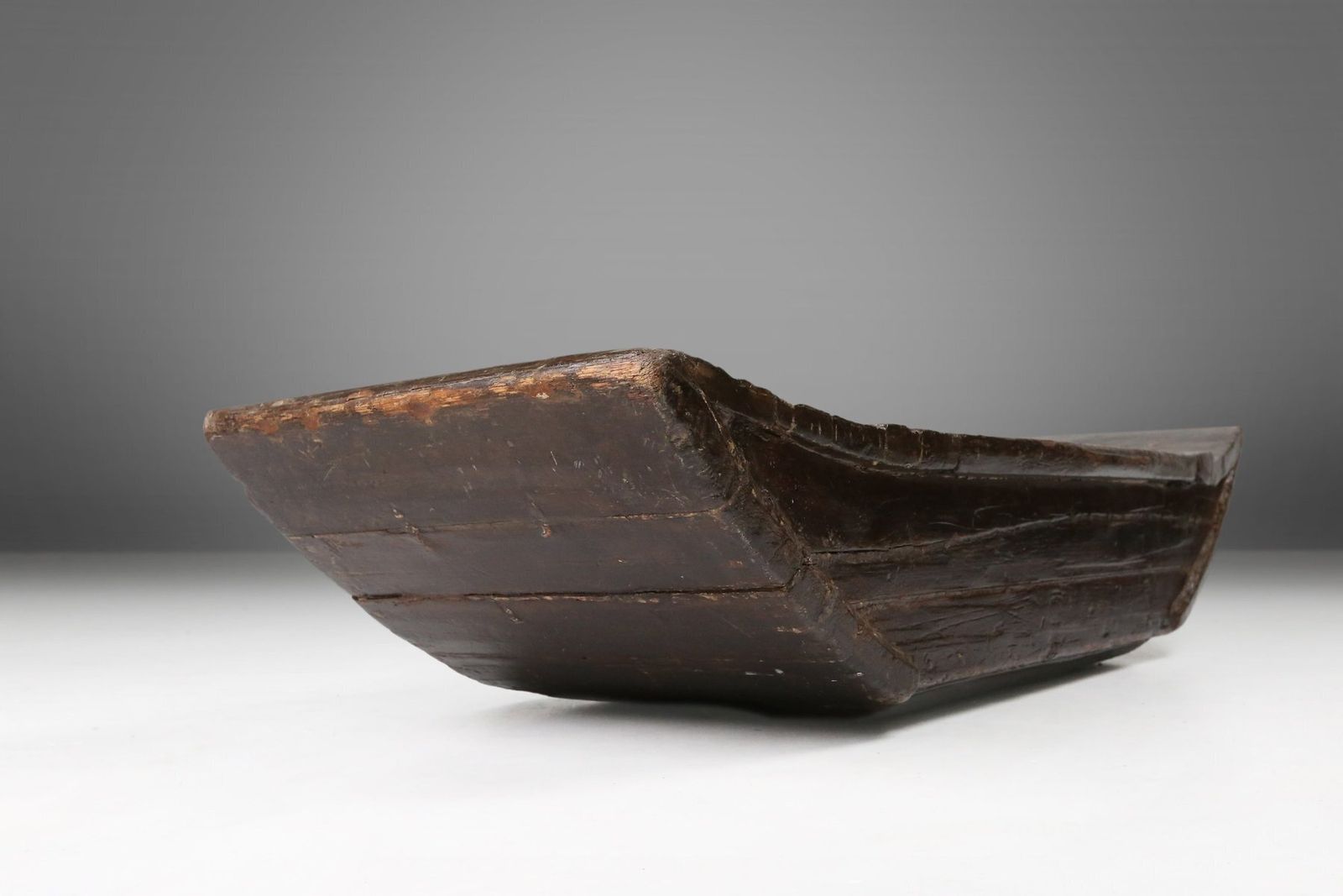 Wabi Wabi Handmade Wooden Trough Or Vessel, France, 19th Century photo Home Decor