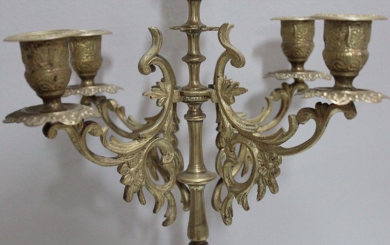 photo vintage Fireplace Set Louis XV Louis XVI Style, 1920th