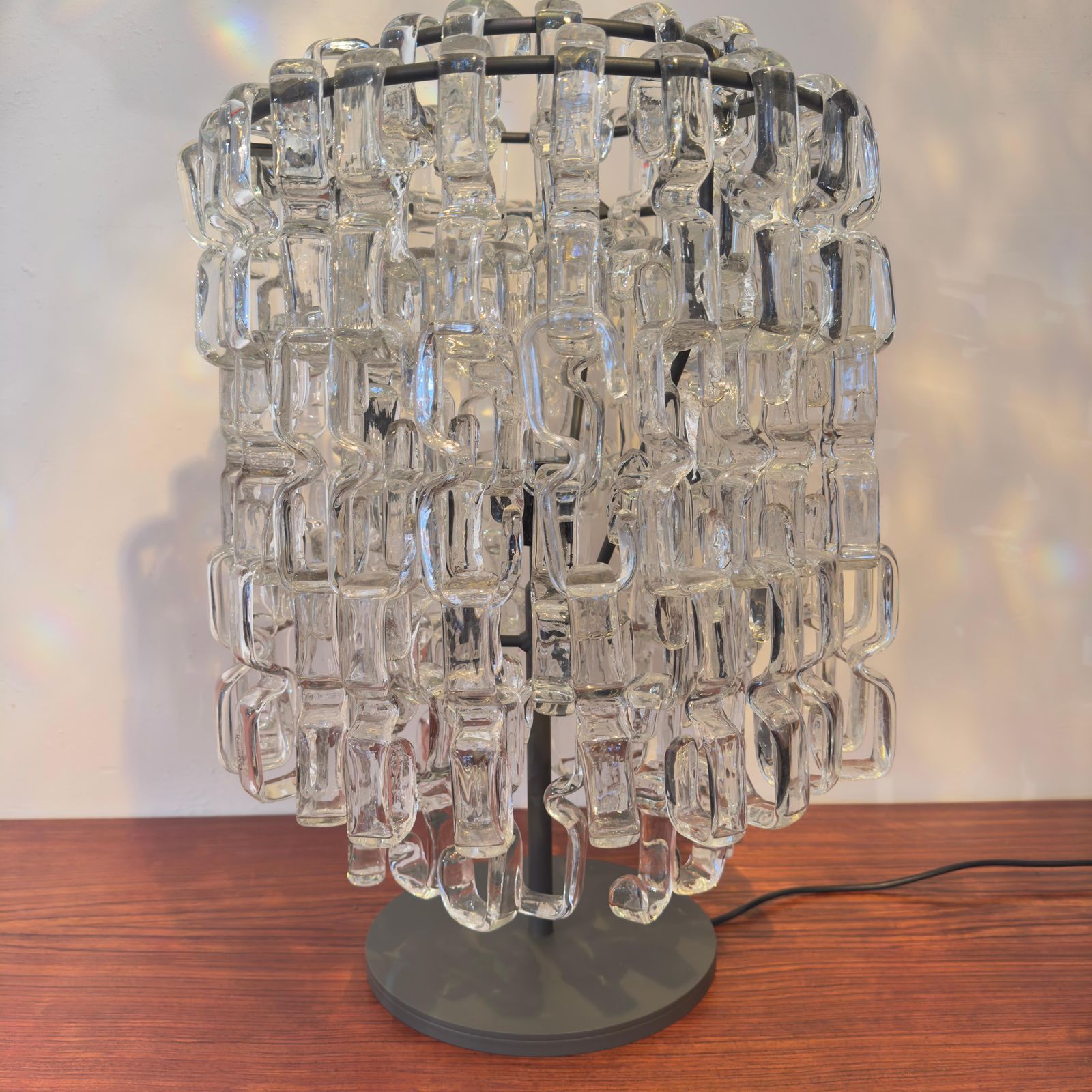 Seventies Interlocking Art Glass Work By Barbini, Italy photo for sale