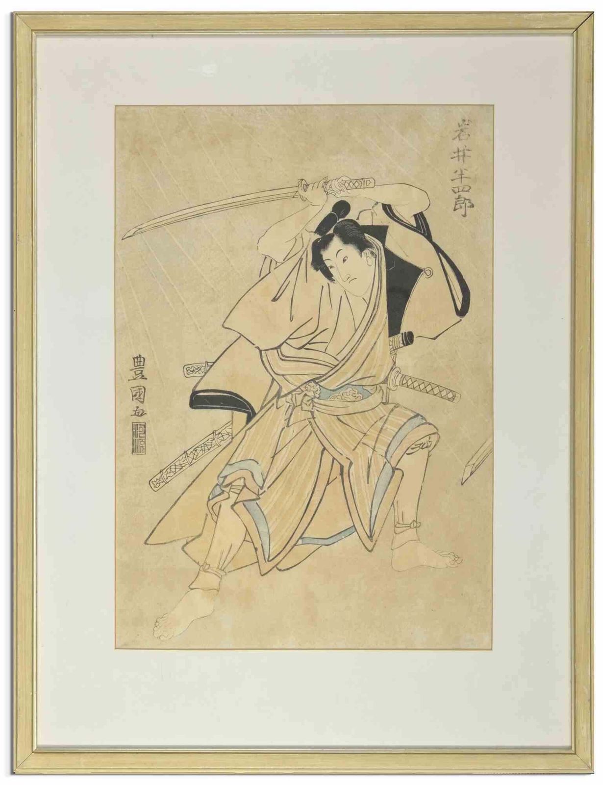 Utagawa Toyokuniactor Iwai Hanshiro As A Samurai By Utagawa Toyokuni I   Early 19th Centuryearly 19th Century