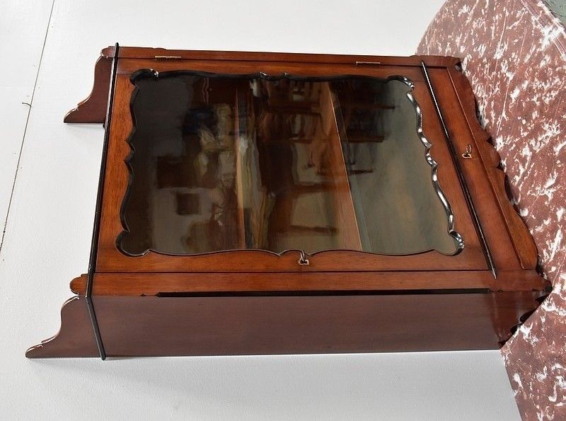 19th Century Mahogany Wall Display Case photo furniture