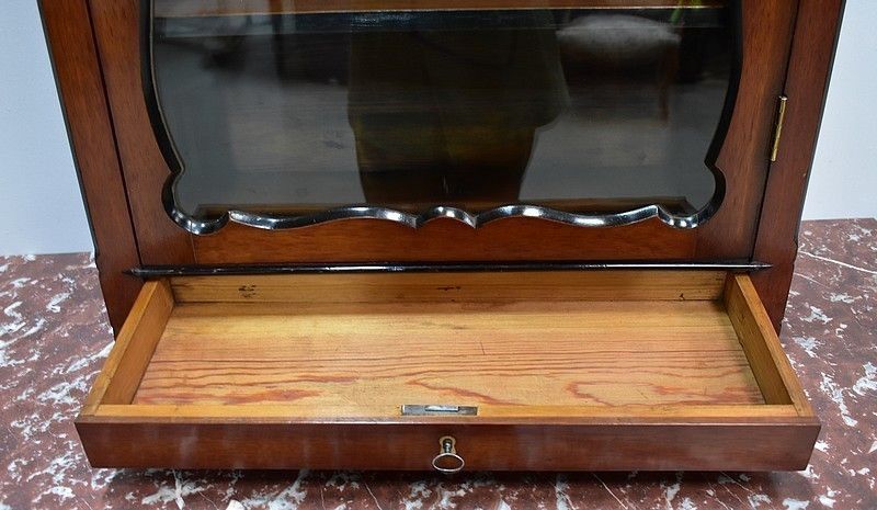 19th Century Mahogany Wall Display Case photo for sale