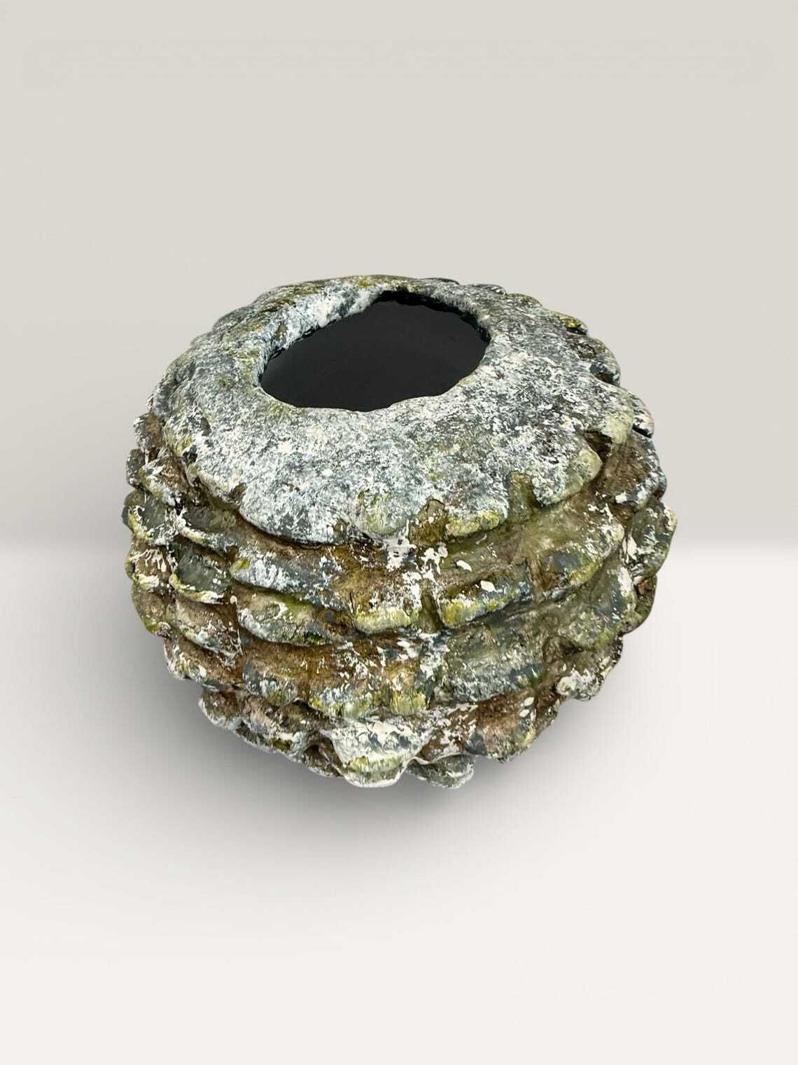 Organic Handmade Clay Vase | Textured Neutral Vessel | Wabi Sabi Home Decor | Earthy Sculptural Pottery photo 375.0