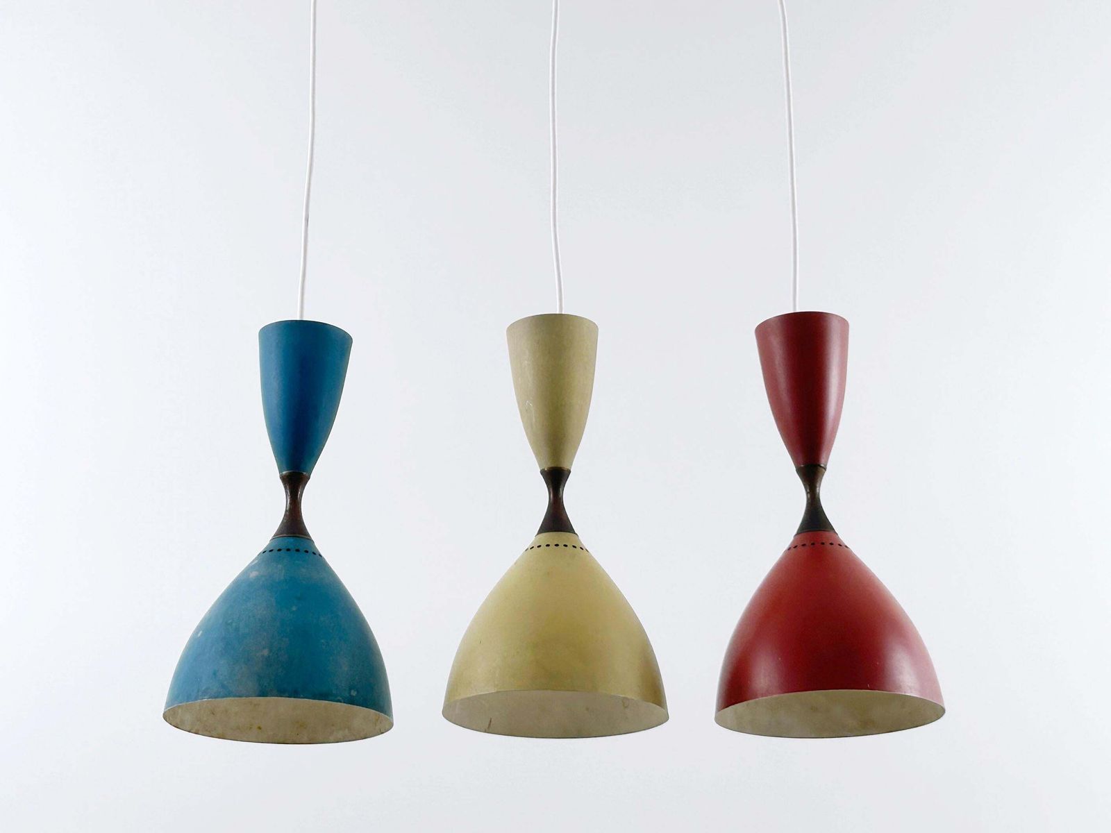 photo furniture Set Of Three Diabolo Pendant Lamps By Svend Middelboe For Nordisk Solar 1958