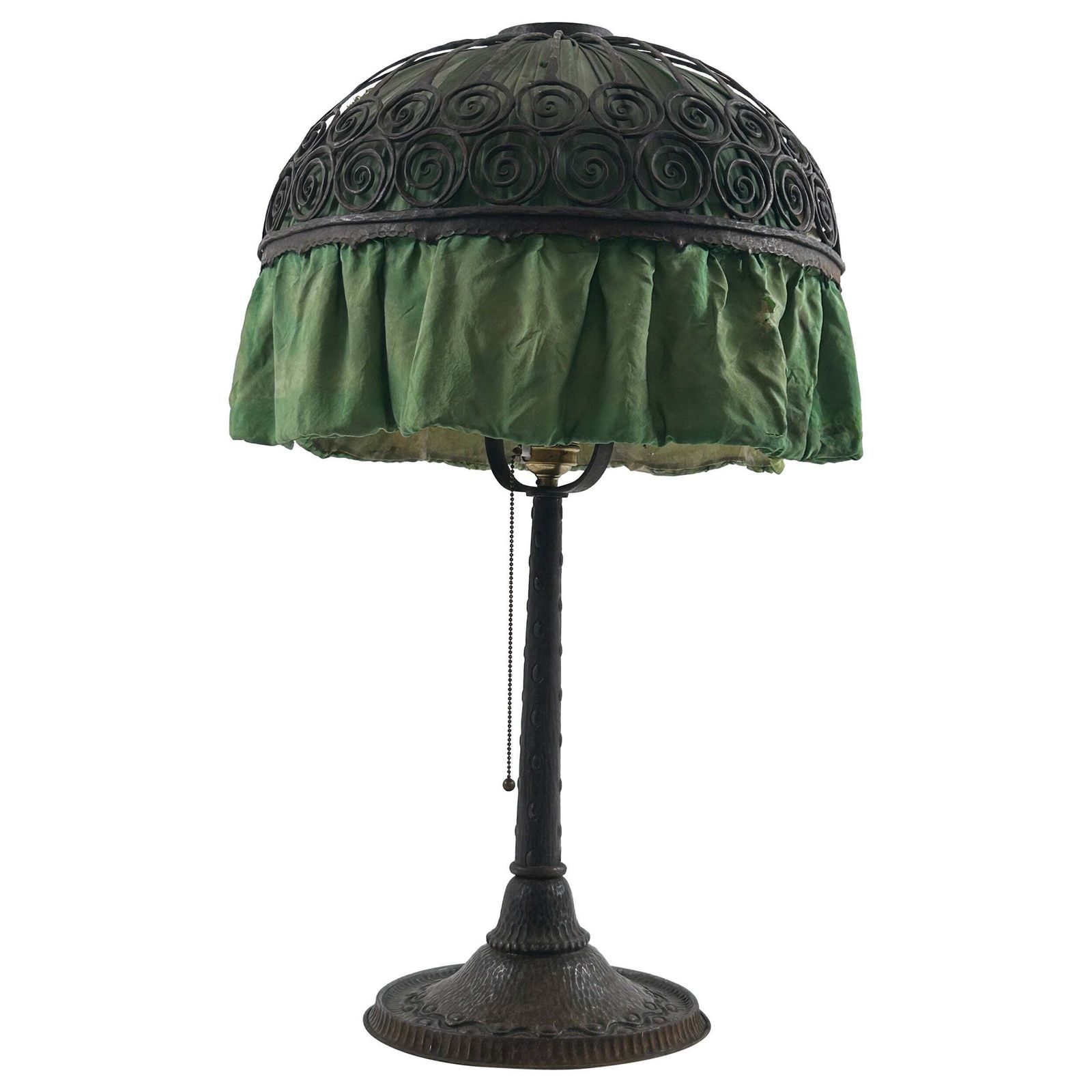 Monumental Art Nouveau Table Lamp Probably By Reinhold Kirsch Germany 1900s