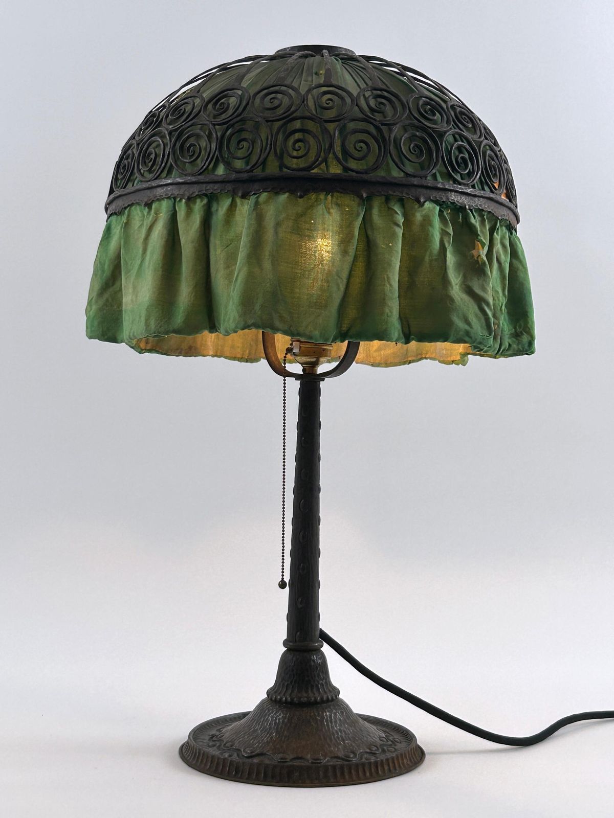 Monumental Art Nouveau Table Lamp Probably By Reinhold Kirsch Germany 1900s photo furniture