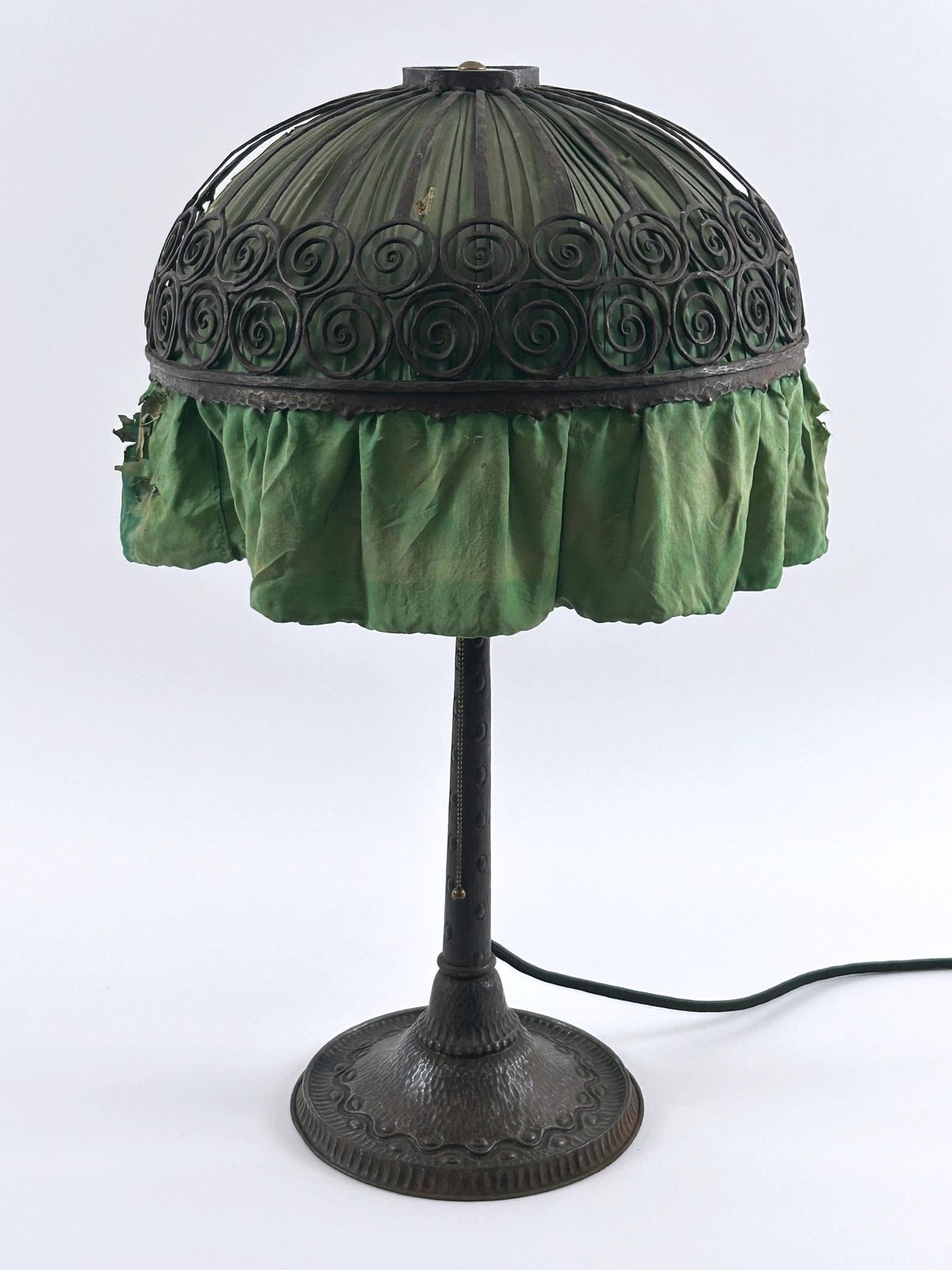 photo furniture Monumental Art Nouveau Table Lamp Probably By Reinhold Kirsch Germany 1900s