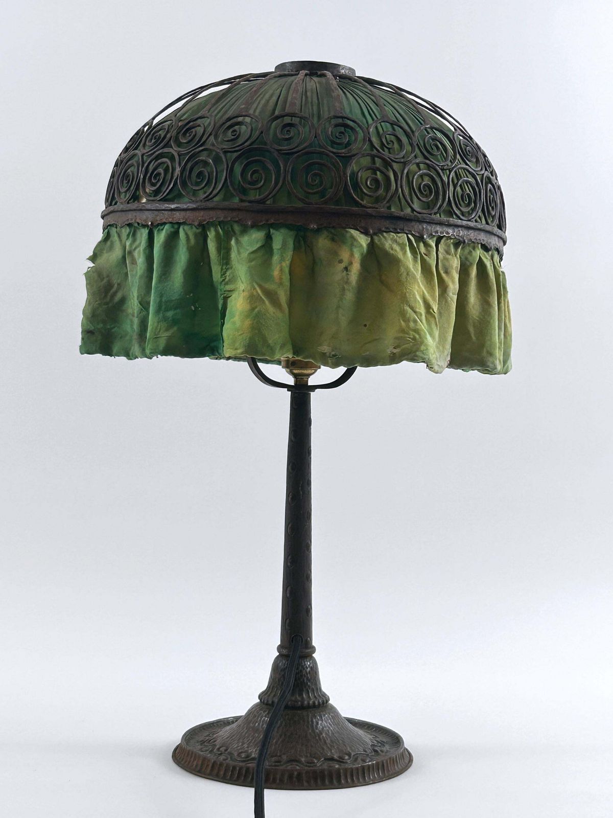 photo buy Monumental Art Nouveau Table Lamp Probably By Reinhold Kirsch Germany 1900s