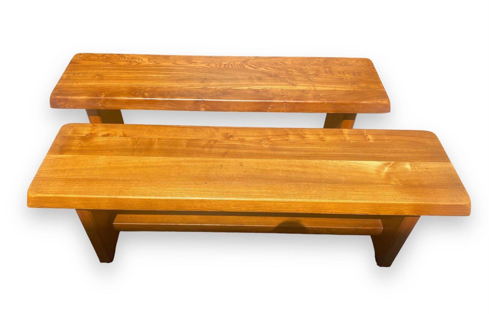 photo for sale Pierre Chapo   T14a Table And Benches Set   Circa 1970