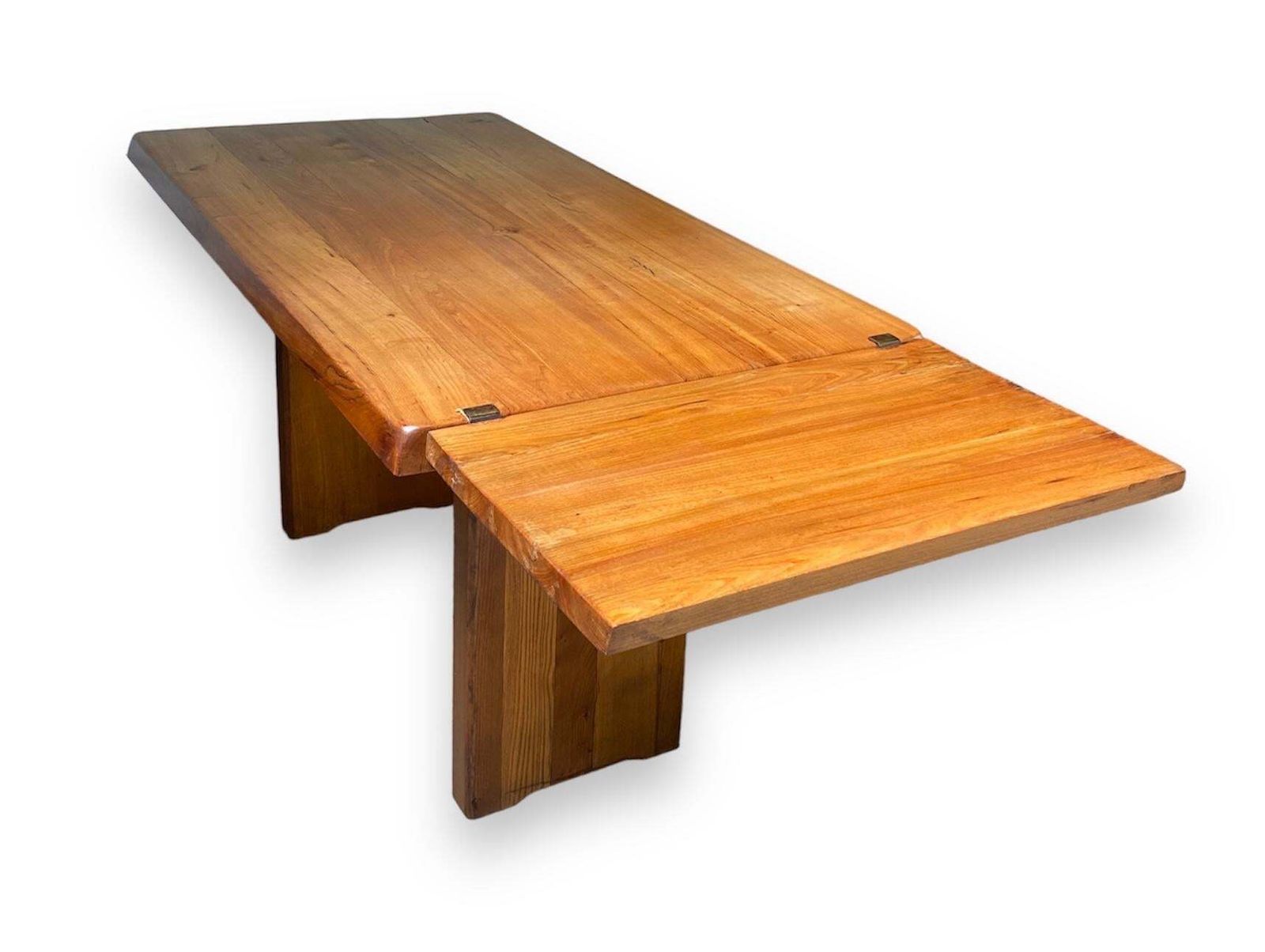 Furniture Pierre Chapo   T14a Table And Benches Set   Circa 1970 photo