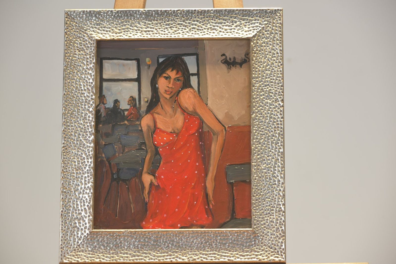 Del Vestido Rojo, Acrylic On Fiberboard, Marcela Ditomaso, 2004