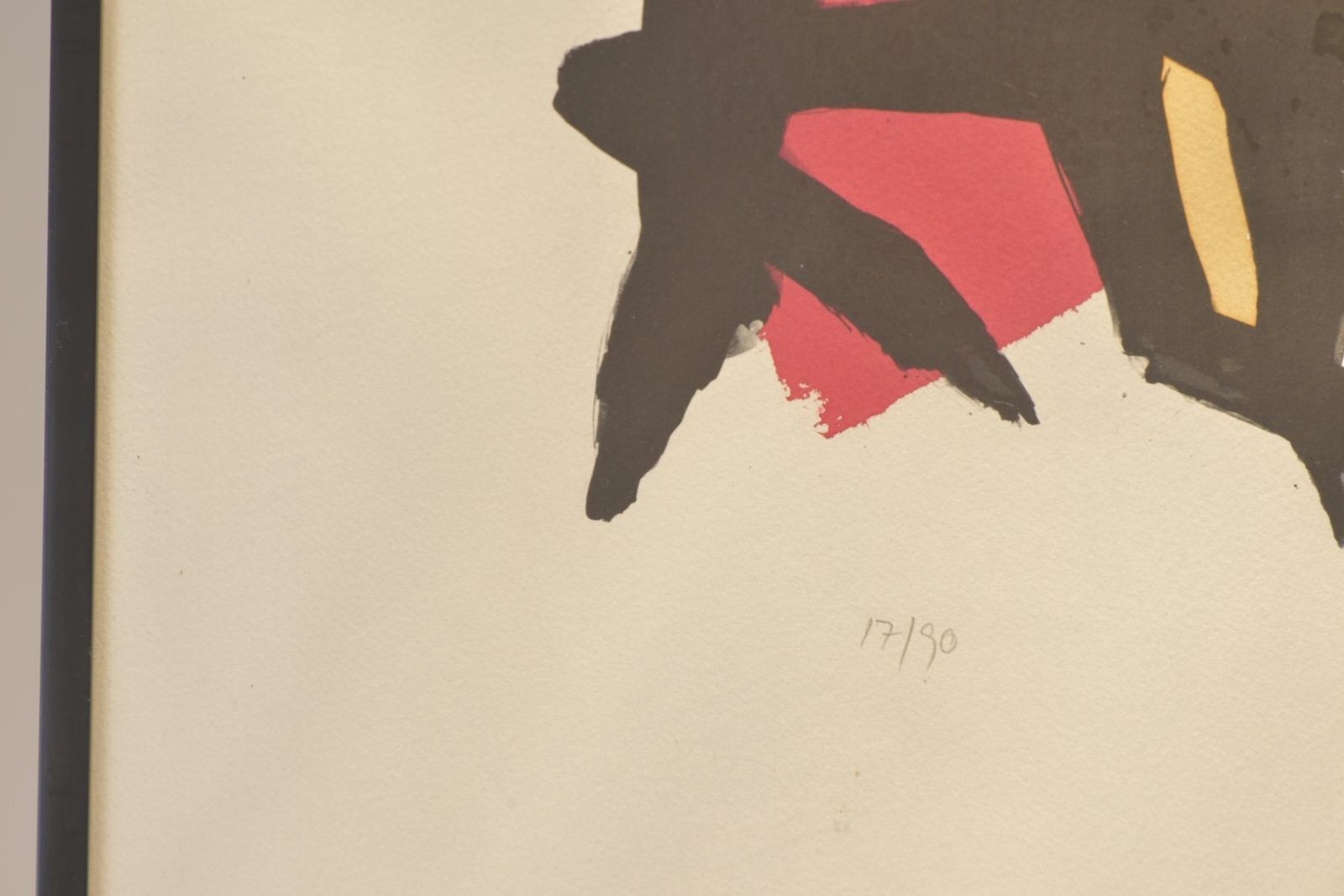 Figuren, Illegible Signature, 1989, Lithograph, 17/90, Framed photo 636.0