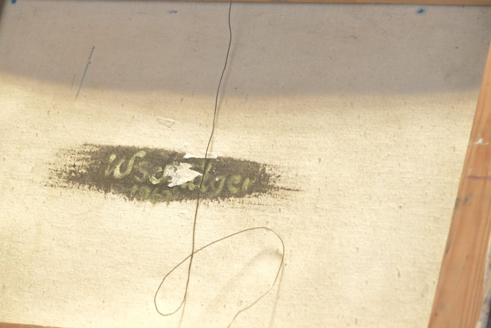 Endstation, Wilhelm Schläger, 1967, Oil On Canvas In Original Frame photo Art