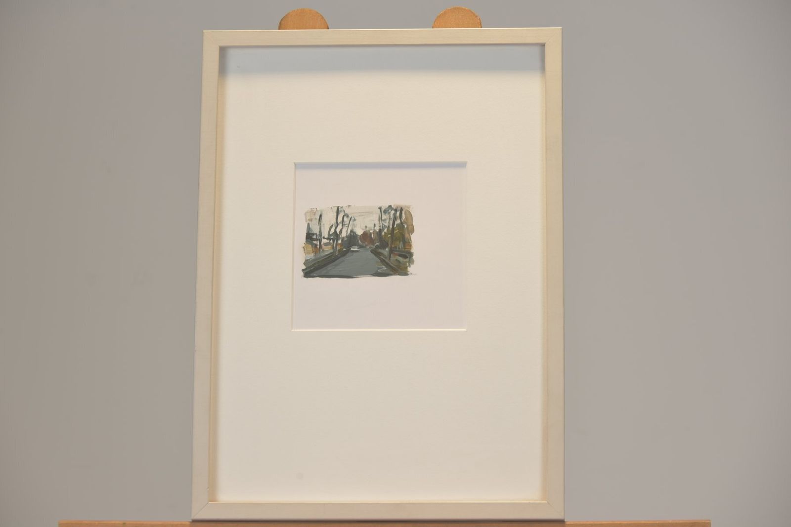 Allee, Jochen Pankrath, 2009, Oil On Paper, Framed