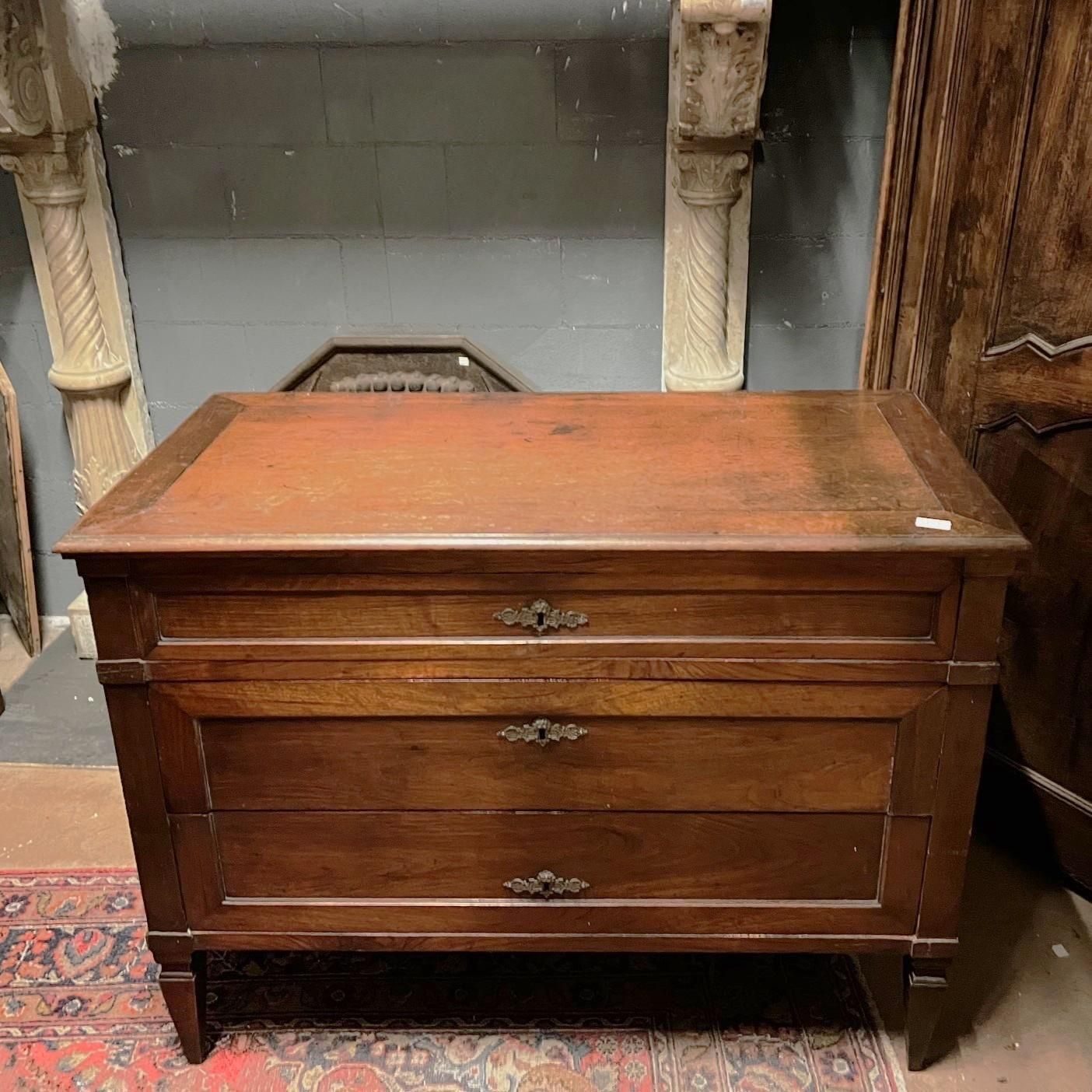Pair Of Walnut Chest Of Drawers, 3 Drawer, Italy photo Furniture