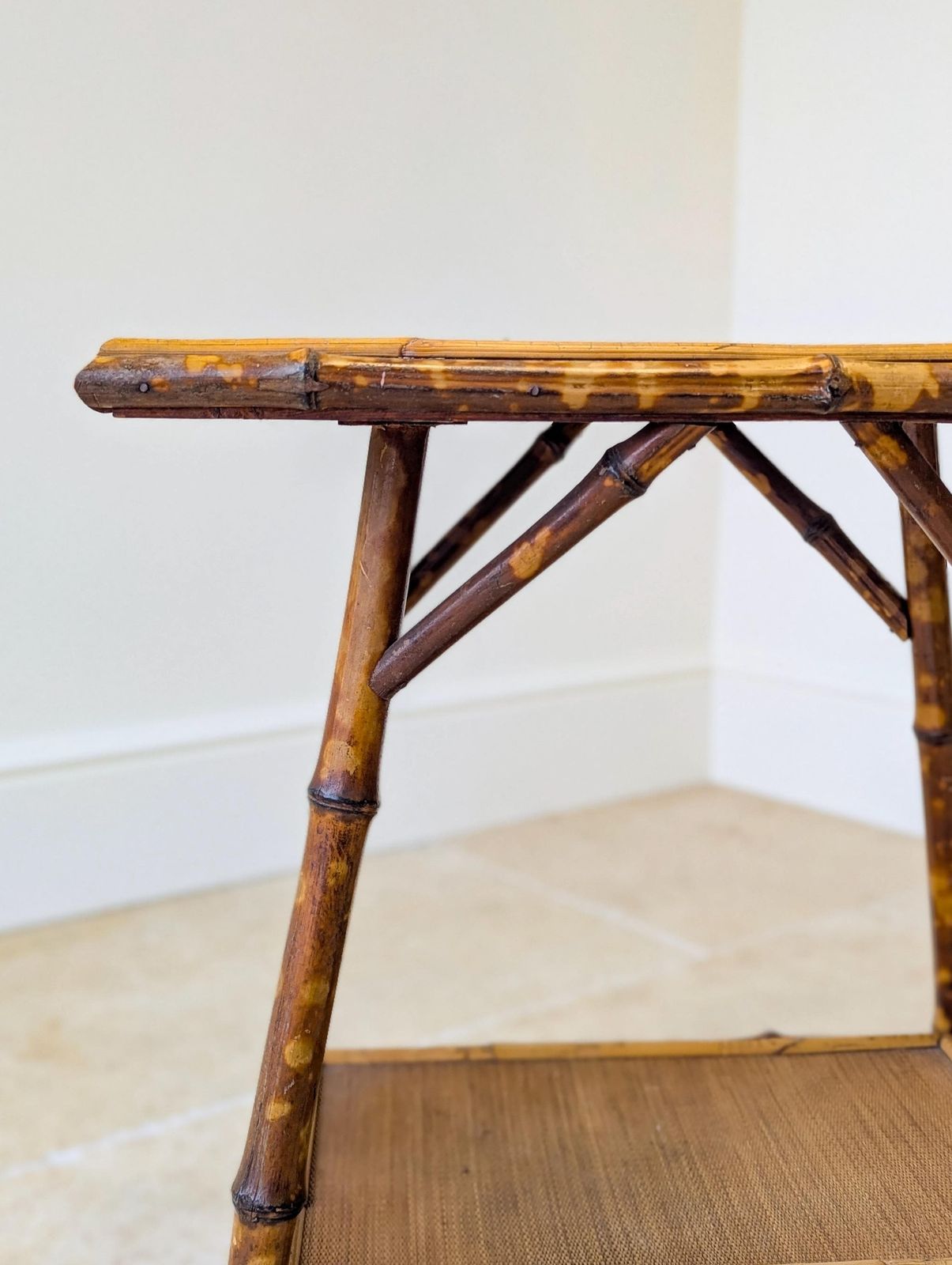 photo furniture Antique Victorian Bamboo Occasional Table C.1890