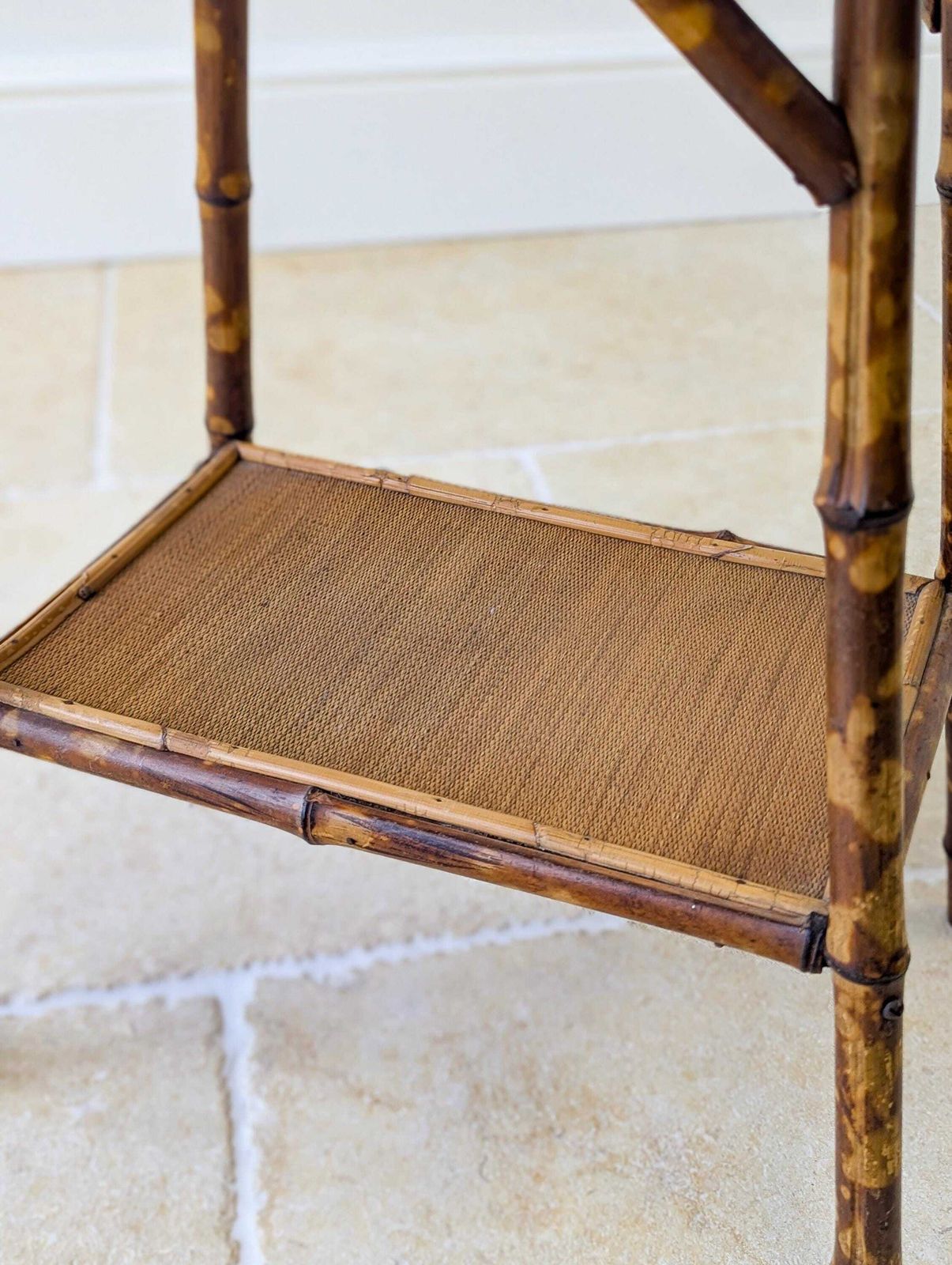 395.0 Antique Victorian Bamboo Occasional Table C.1890 photo