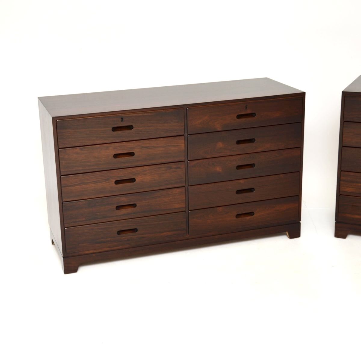 photo for sale Pair Of Vintage Danish Rosewood Chests By Kai Winding