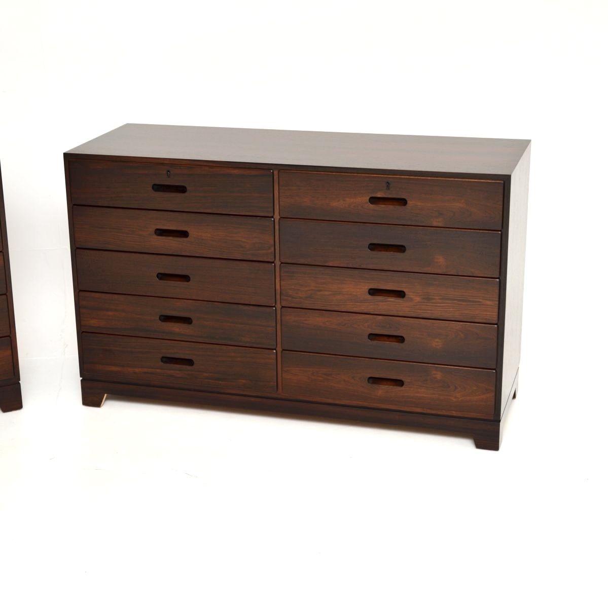 Furniture Pair Of Vintage Danish Rosewood Chests By Kai Winding photo