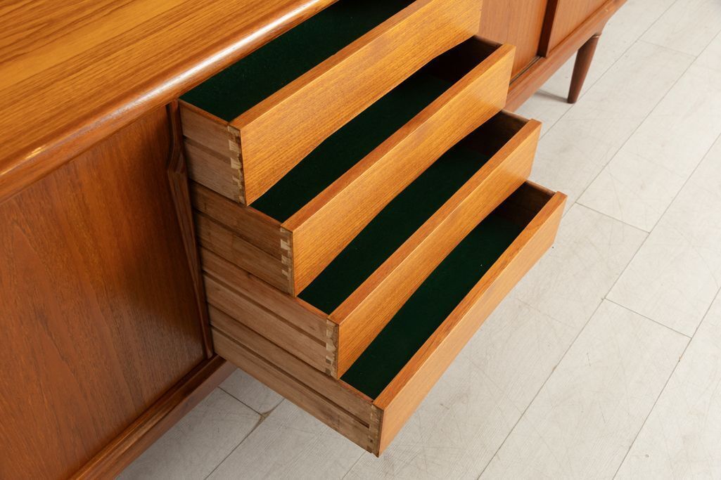 Midcentury Teak Sideboard By Gunni Omann For Axel Christiansen, Denmark, C.1960 photo vinterior