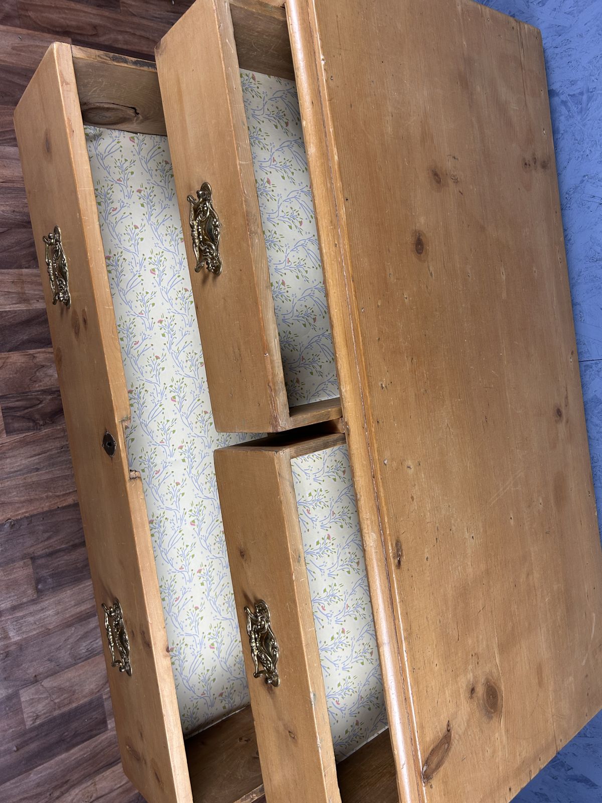 photo for sale Antique Early Victorian Pine Chest Of Drawers Large