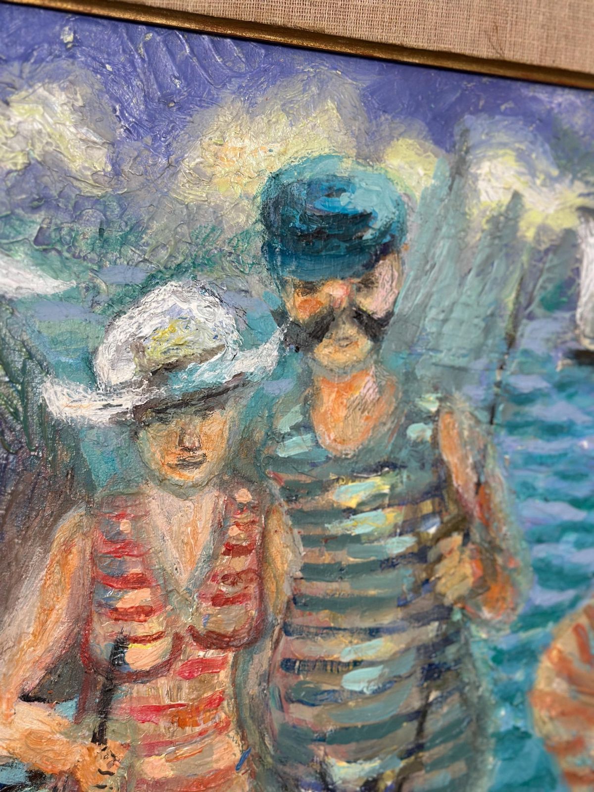 Original Swedish Oil On Panel – “Summer” By Lars Ljungquis 2008 – Vintage & Framed – 61.5 × 75 Cm (24.2" × 29.5") photo for sale