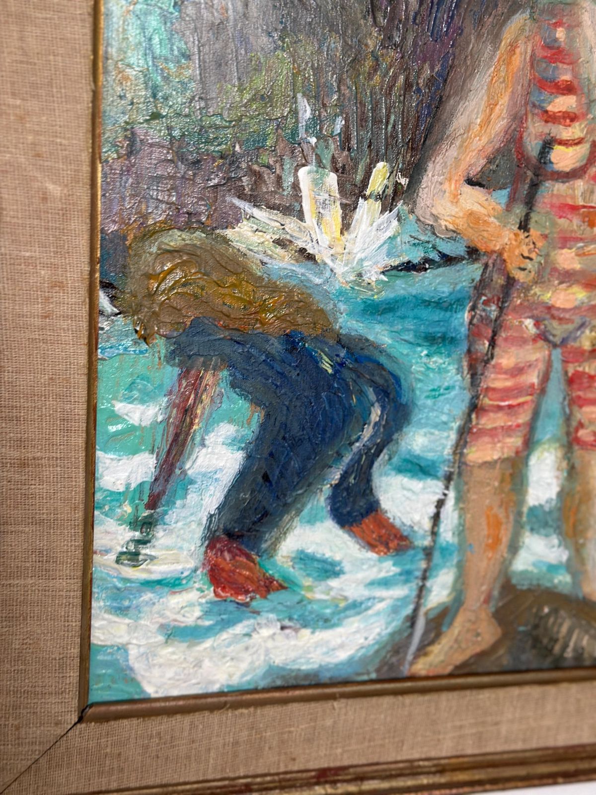 Original Swedish Oil On Panel – “Summer” By Lars Ljungquis 2008 – Vintage & Framed – 61.5 × 75 Cm (24.2" × 29.5") photo Art