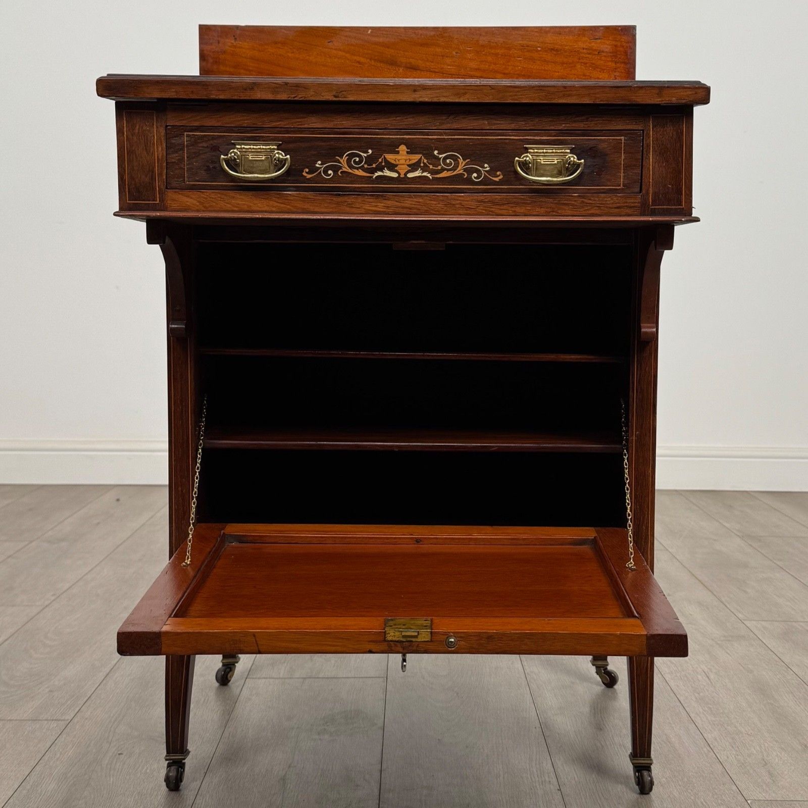 Antique 19th Century Unique Davenport Desk In Rosewood photo furniture
