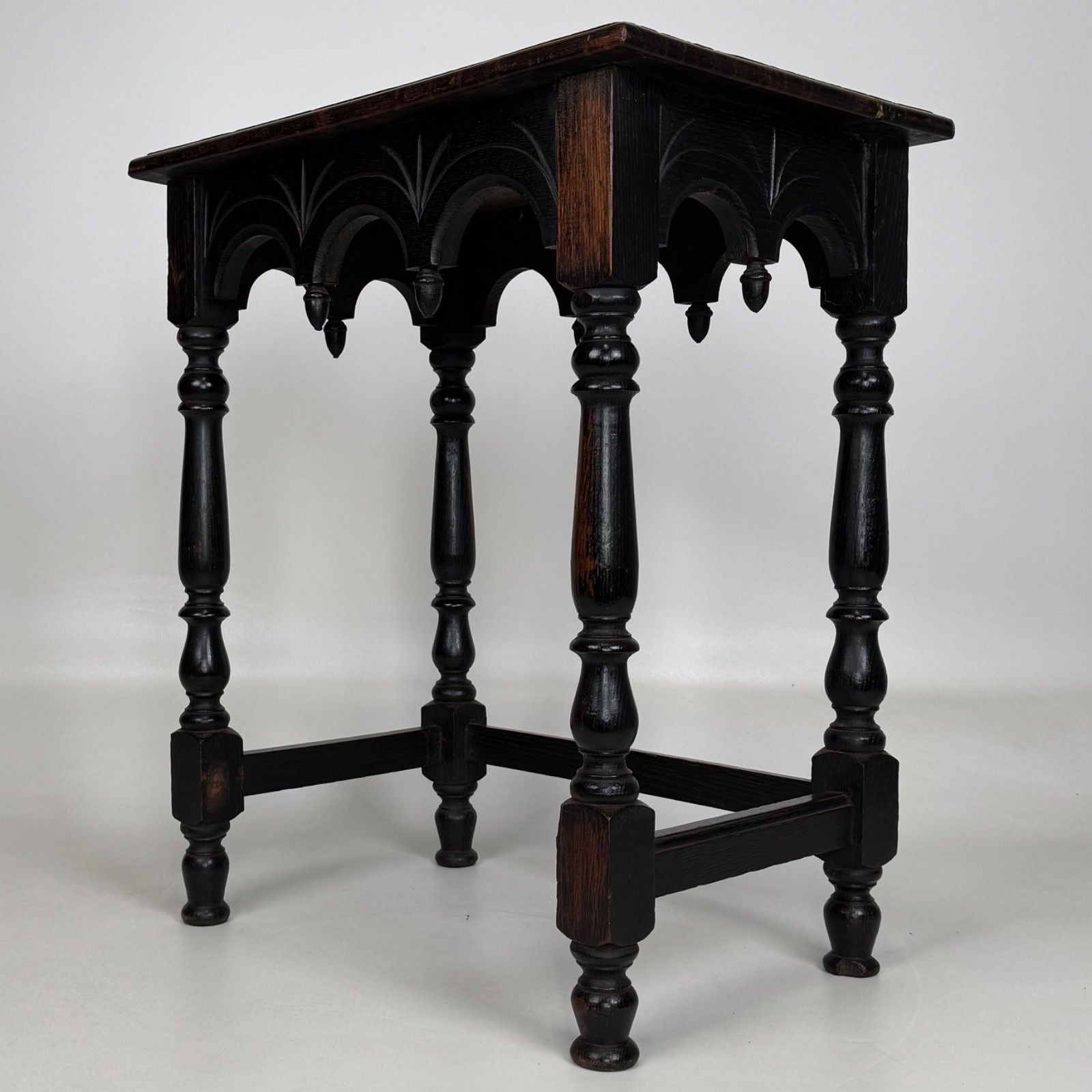 Antique 19th Century Victorian Carved Oak Side Table ( Af 5290 ) photo buy
