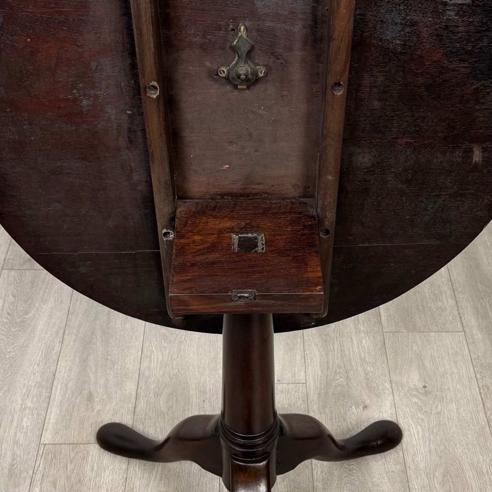 Antique 18th Century Georgian Tilt Top Table In Mahogany ( Af 5271 ) photo 425.0