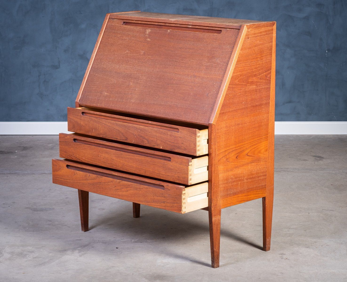 Vintage Teakhouten Secretaire Van Nils Jonsson, Jaren 1960 photo buy