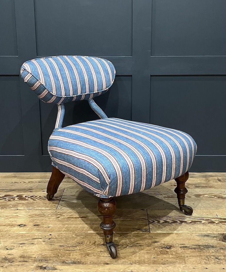 An English Victorian Ironback Bedroom Chair photo furniture