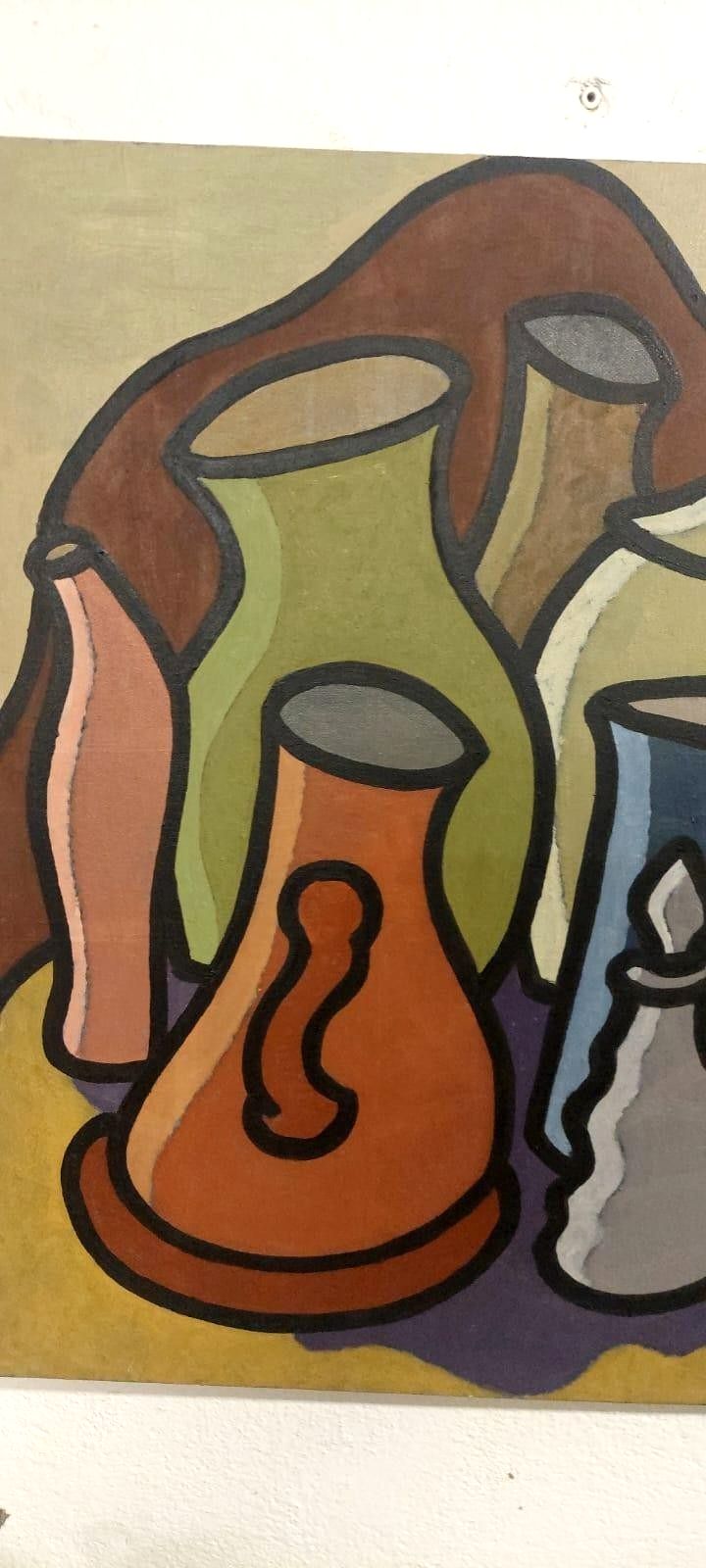 Franco Prayer Still Life Oil Painting (1924) 60x50 Cm photo for sale